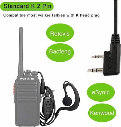 Retevis EEK004 Ακουστικό Walkie Talkie