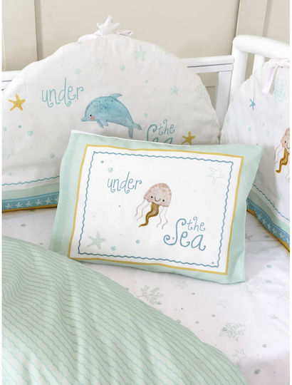 Nima Safari Friends Seturi de cearșafuri pentru bebeluși Pentru Patut Bumbac cu Cauciuc 70x140buc 3buc