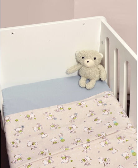 Baby Oliver Fitted Baby Sheets Blue 80x100cm