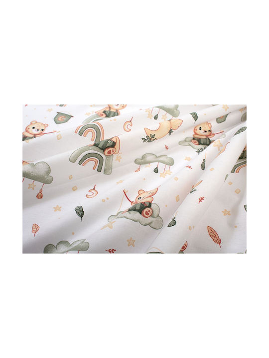 Dimcol Baby Bettlaken Weiß 120x160cm