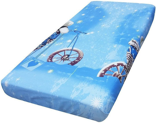 Beboulino Fitted Dreams Blue 70x140cm