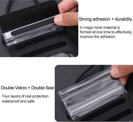 Waterproof Mobile Phone Bag Touch Screen Outdoor Swimming Diving Mobile Phones 5.1 To 6 Inches Pink Red