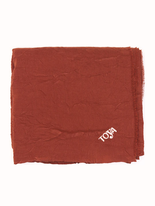 Toya Damen Schal Braun