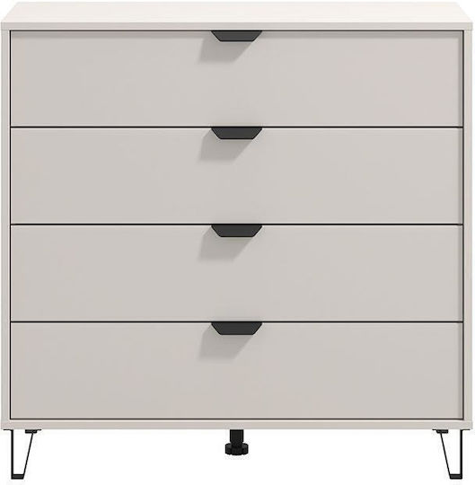 Comoda pentru Dormitor Ucca 4f cu 4 sertare Cashmere 93x40x90buc
