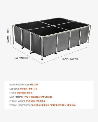 Vevor Accesorii pentru piscină din oțel inoxidabil Transparent