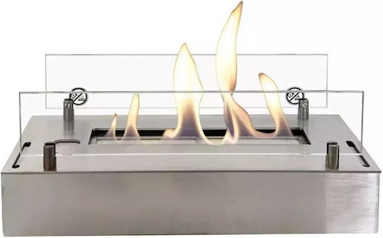 Xaralyn Burner S Internal / Outdoor Floor Bioethanol Fireplace Gray 41x40.8x13.7cm