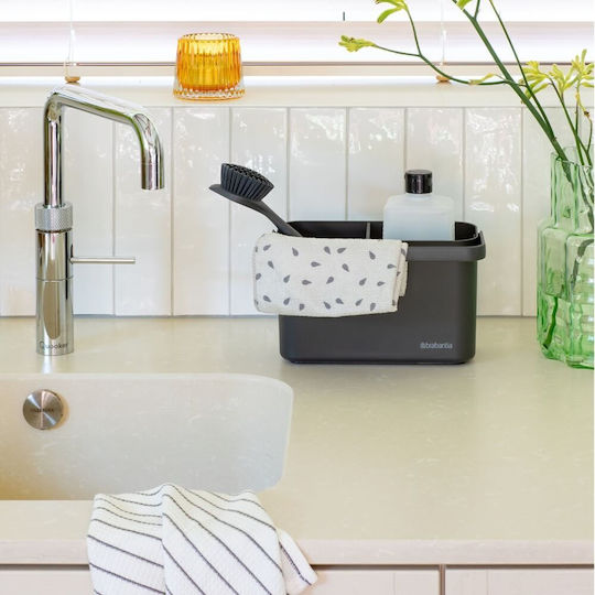 Brabantia 1009457 Cleaning Accessories Box Sink Handle Sinkside Dark Grey