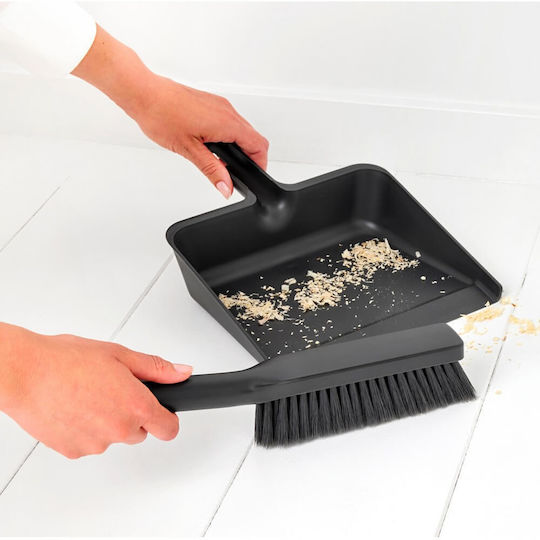 Brabantia 1009459 Dustpan And Brush Sinkside Dark Grey
