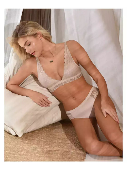 Miss Rosy Bralette Σουτιέν Μπεζ