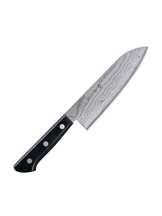 Tojiro Damascus Santoku Knife 17cm Vg-10 Steel 37 Layers