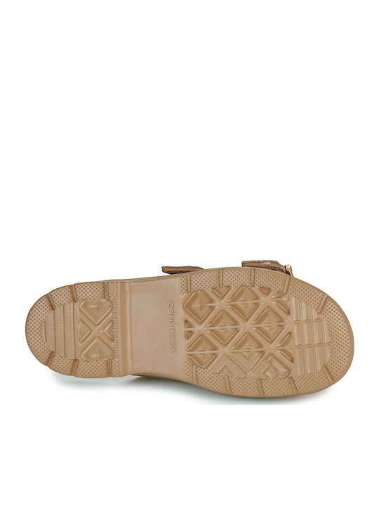 Women's Flat Sandals Flatforms in Brown Color
