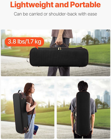 Vevor Case Violin Padded 4/4 Black