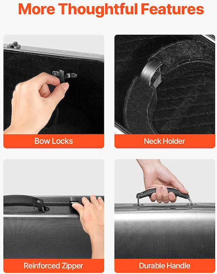 Vevor Case Violin Padded 4/4 Gray
