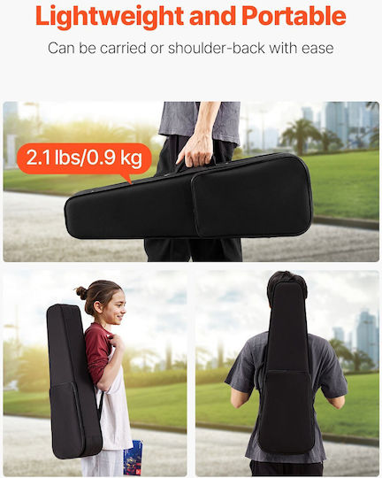 Vevor Waterproof Soft Padded Violin Case 4/4 Black