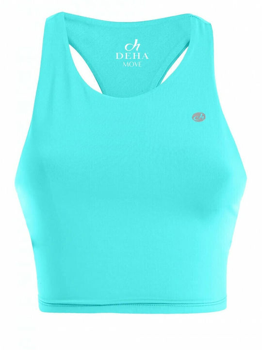 Women's Crop Top Sleeveless Turquoise
