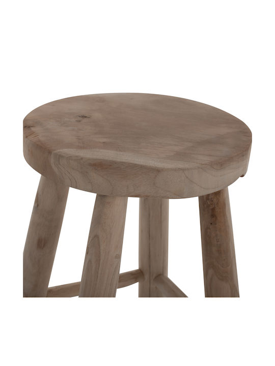 Stool For Living Room Wooden Kont Brown 31x31x44.5cm