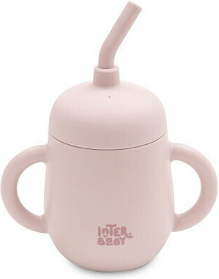 Interbaby Feeding Set made of Silicone Pink 4pcs