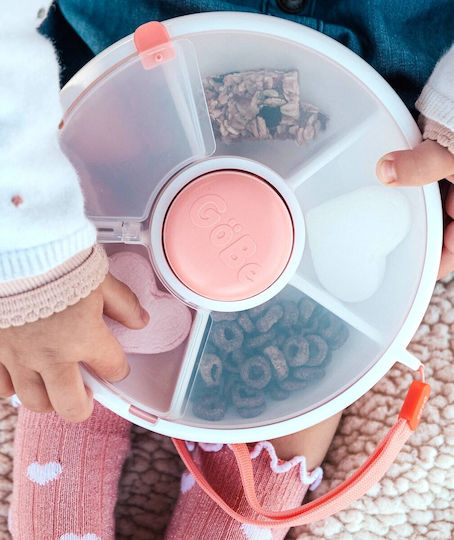 GoBe Kinderteller Snack Spinner aus Plastik Rosa