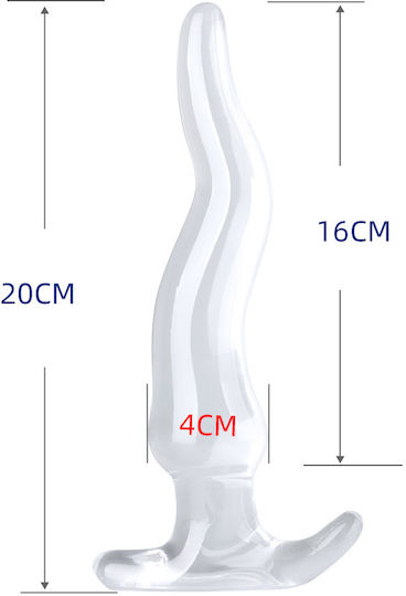 Kinksters Anal Plug Large Transparent