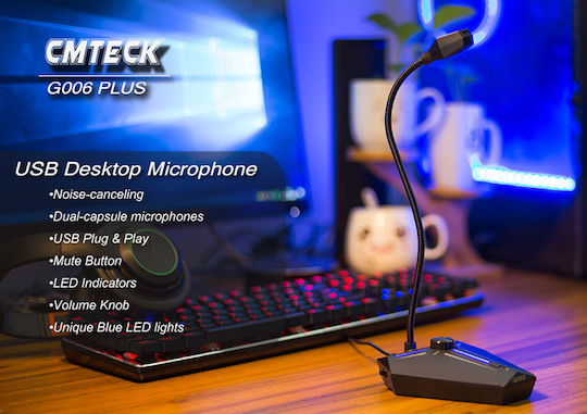 Cmteck G006Plus Μικρόφωνο USB Επιτραπέζιο