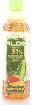 NatureTech Χυμός Aloe Vera / Mango Χωρίς Προσθήκη Ζάχαρης 500ml 5200252331555