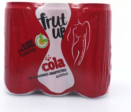 Frut Up Cola με Ανθρακικό σε Κουτί 330ml