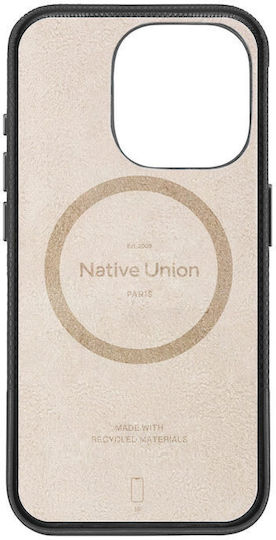 Native Union Classic Портмоне Кожа 1.8мм Черен (iPhone 16 Pro)