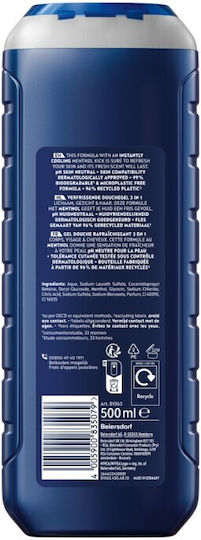 Nivea Cool Kick Душ Гел за Мъже Освежаващ 500ml