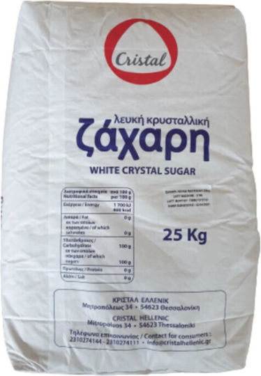 Cristal Ζάχαρη Λευκή Κρυσταλλική Εισαγωγής 25kg 6-55316
