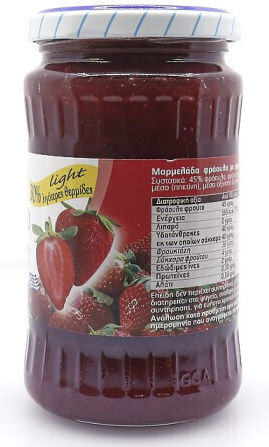 Zografos Strawberry Jam With Fructose No Sugar Added 415gr