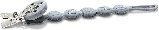 Lorelli Clip Pacifier made of Silicone Gray