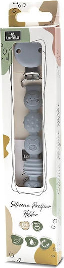 Lorelli Clip Pacifier made of Silicone Gray