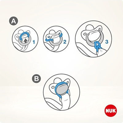 Nuk Winnie Pacifier Ribbon Made of Polychrome Fabric