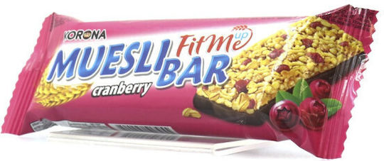 Korona-M Muesli Fit Me Up Cereal Bar with Cranberry 50g