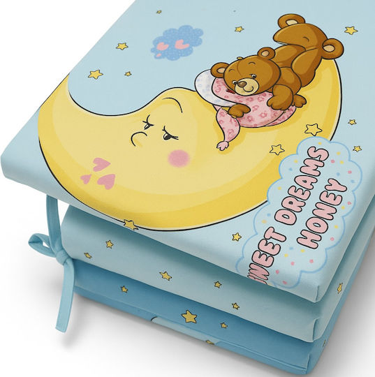 Beboulino Honey Crib Bumpers Classic Inside Blue 60x120cm