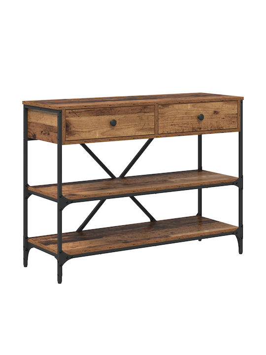 Wooden Console Table Old Wood L100xW34.5xH75cm