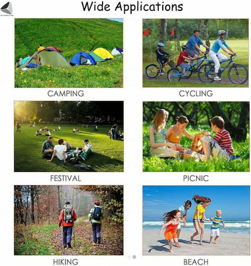 ikonka Picnic Blanket In Light Blue Color
