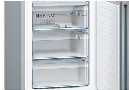 Bosch Combină frigorifică 368lt Total NoFrost Î203xL60xA66cm. Gri KGN39VIEB