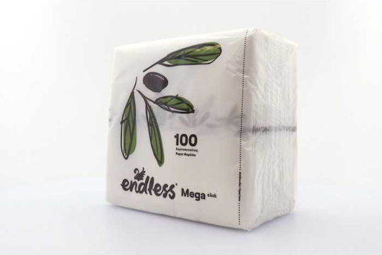 Endless Olive Mega 70 Napkins White