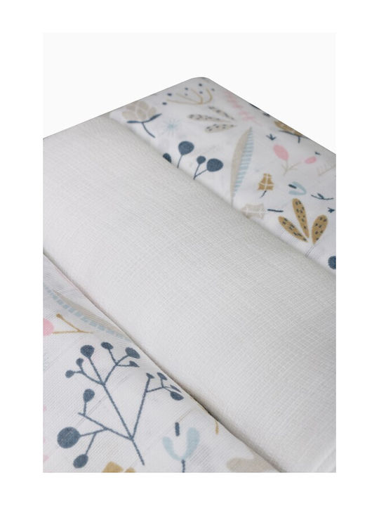 Matex Muslin Прегръщащи Пелени от Муселин Светлосин 70x80см. 3бр