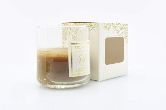Aromatic Candle In Jar With Spicy Cinnamon Rolls Perfume 140gr