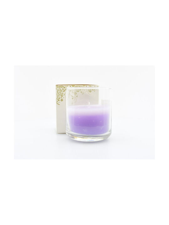 HF Aromatic Candle Relaxing Vibes Jar With Lavender And Lemon Perfume 140gr