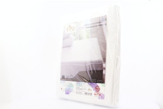 TnS Protective Cover King Size Waterproof with Elastic Bands White 180x200cm