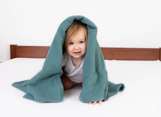 Matex Muslin Swaddle Wrap Green 75x100cm.