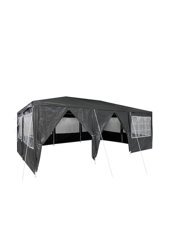 vidaXL Κιόσκι Κήπου Γκρι 6x4m