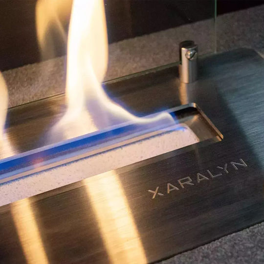 Xaralyn Burner L Internal / Outdoor Floor Bioethanol Fireplace Black