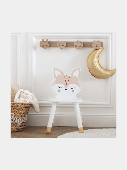 Chair Fox White 28x28x52.5cm