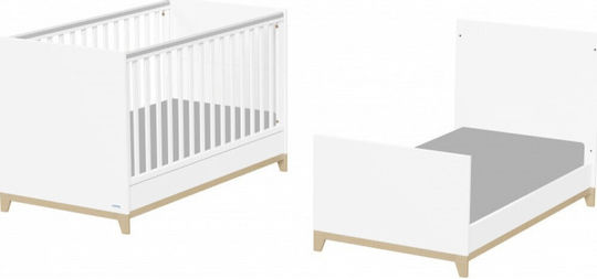 Casababy Zoom Комплекти бебешки мебели с Креват, Комод и Гардероб Бял