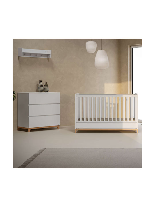 Casababy Zoom Σετ Βρεφικού Δωματίου με Κρεβάτι & Συρταριέρα Λευκό / Μπεζ