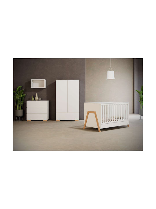 Casababy Oslo Seturi de mobilier pentru copii cu Pat și Comodă Alb / Bej Casababy Oslo Seturi de mobilier pentru copii cu Pat și Comodă Alb / Bej